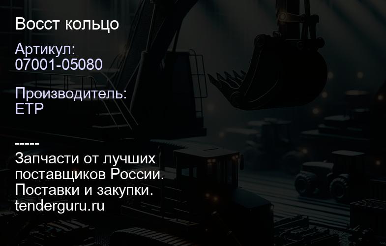 07001-05080 Восст кольцо | купить запчасти