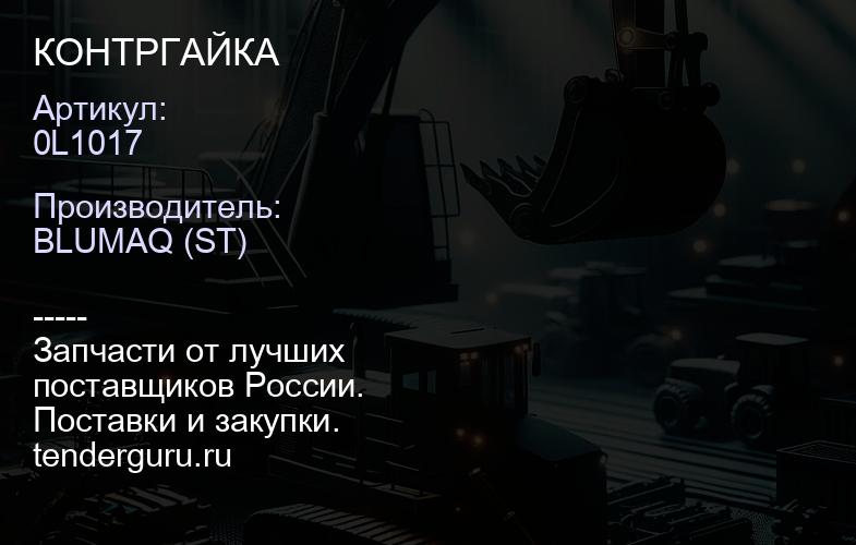 0L1017 КОНТРГАЙКА | купить запчасти