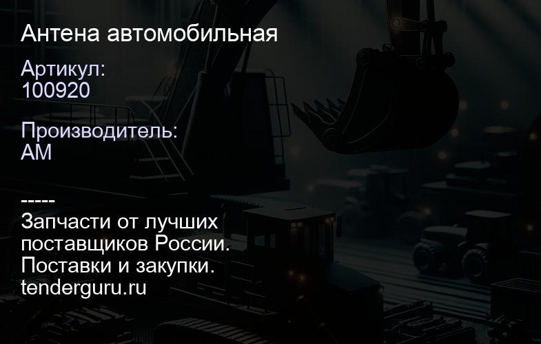 100920 Антена автомобильная | купить запчасти