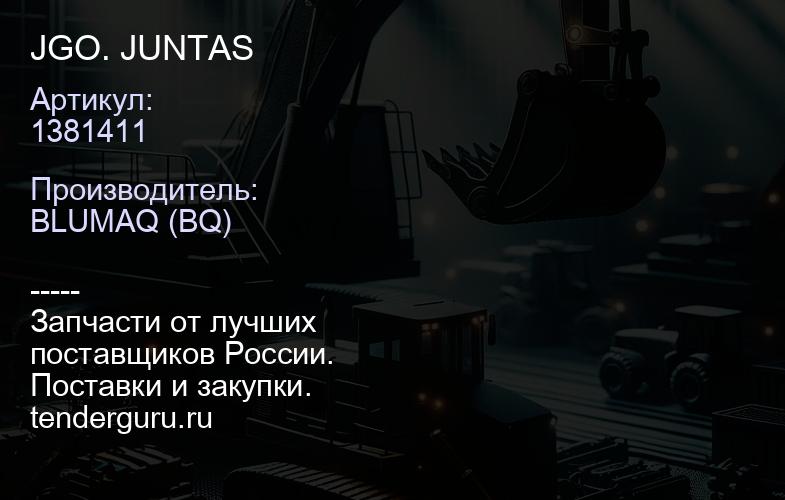 1381411 JGO. JUNTAS | купить запчасти
