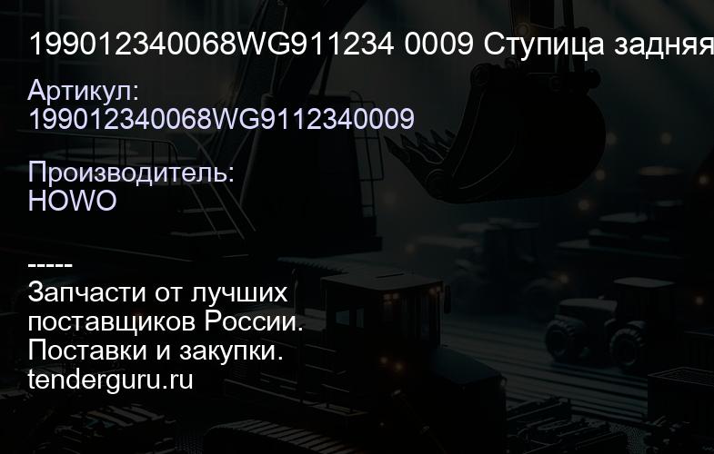 199012340068WG911234 0009 Ступица задняя 32222 / 30222 199012340068/1991123 40009 | купить запчасти