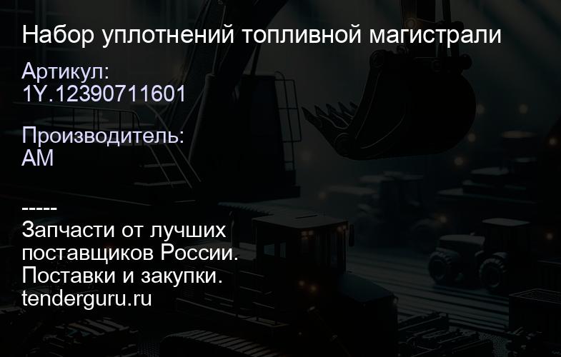 1Y.12390711601 Набор уплотнений топливной магистрали | купить запчасти