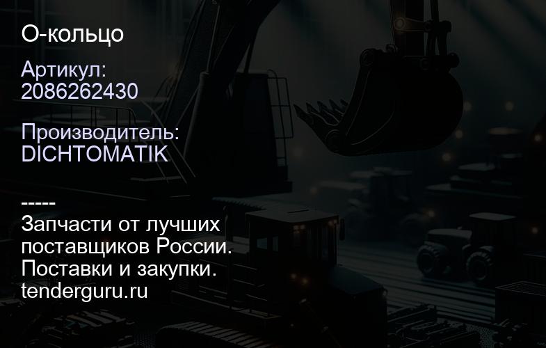 2086262430 О-кольцо | купить запчасти
