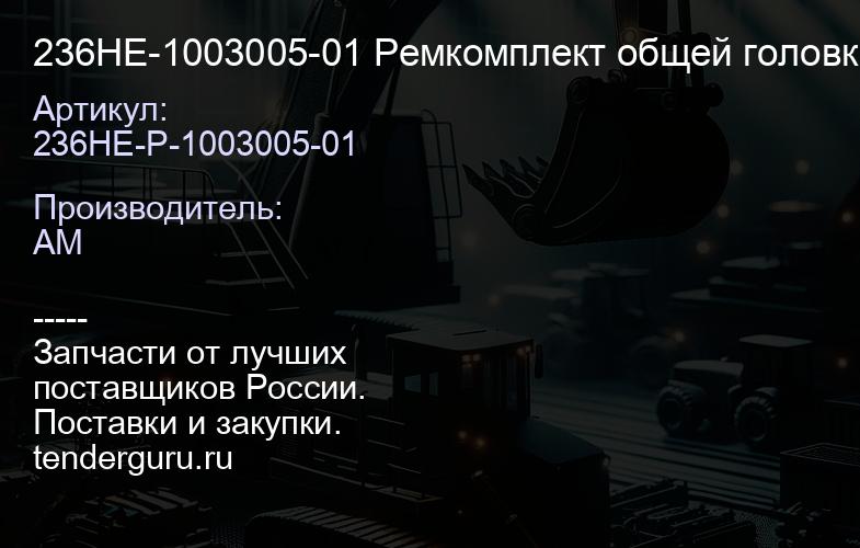 236НЕ-1003005-01 Ремкомплект общей головки блока 17/43 | купить запчасти