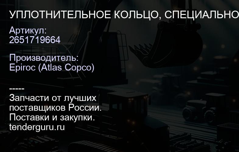 2651719664 УПЛОТНИТЕЛЬНОЕ КОЛЬЦО, СПЕЦИАЛЬНОЕ  | купить запчасти