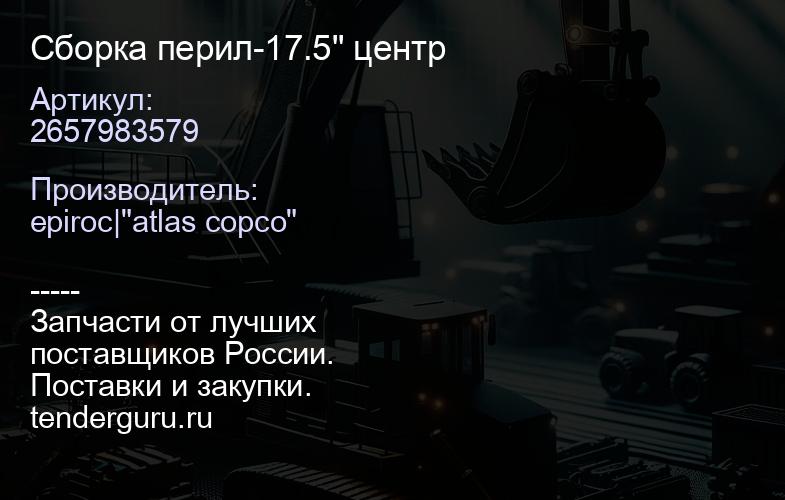 2657983579 Сборка перил-17.5" центр  | купить запчасти