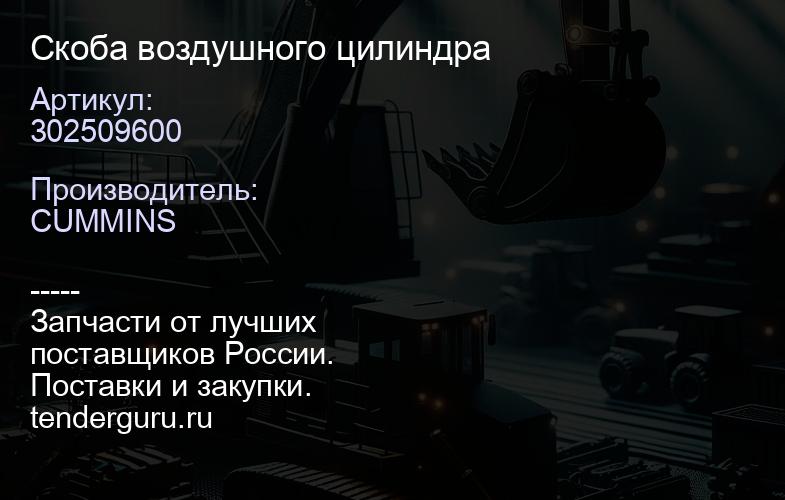 302509600 Скоба воздушного цилиндра | купить запчасти