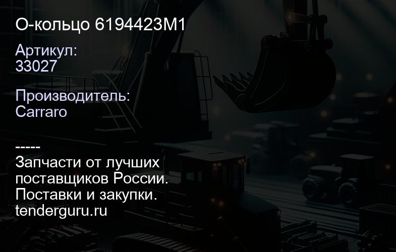 33027 О-кольцо 6194423M1 | купить запчасти