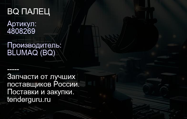4808269 BQ ПАЛЕЦ | купить запчасти