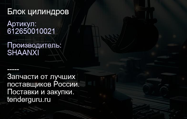 612650010021 Блок цилиндров | купить запчасти