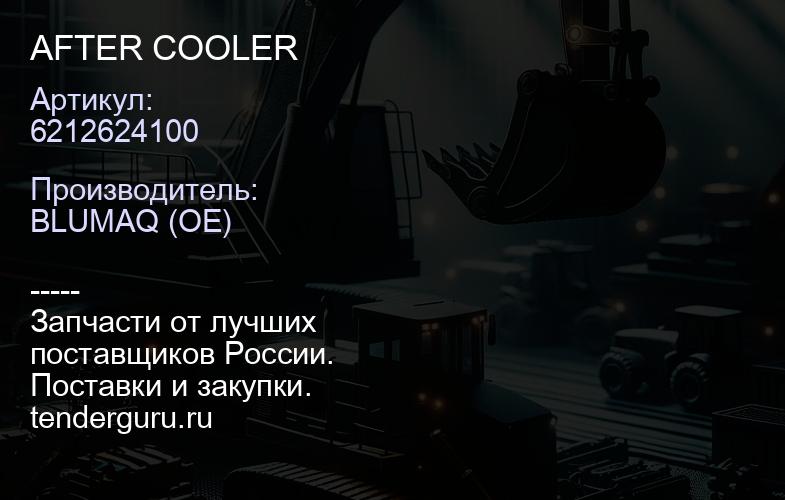 6212624100 AFTER COOLER | купить запчасти