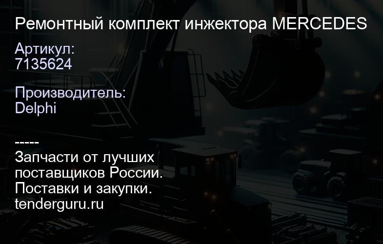 7135624 Ремонтный комплект инжектора MERCEDES | купить запчасти