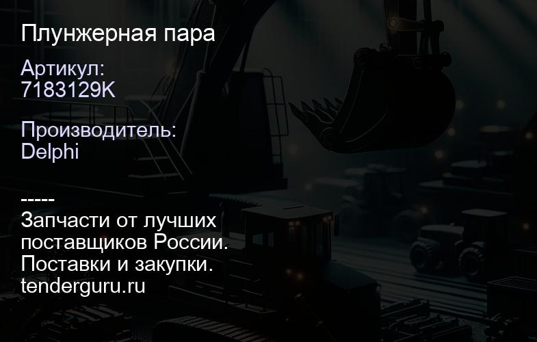 7183129K Плунжерная пара | купить запчасти