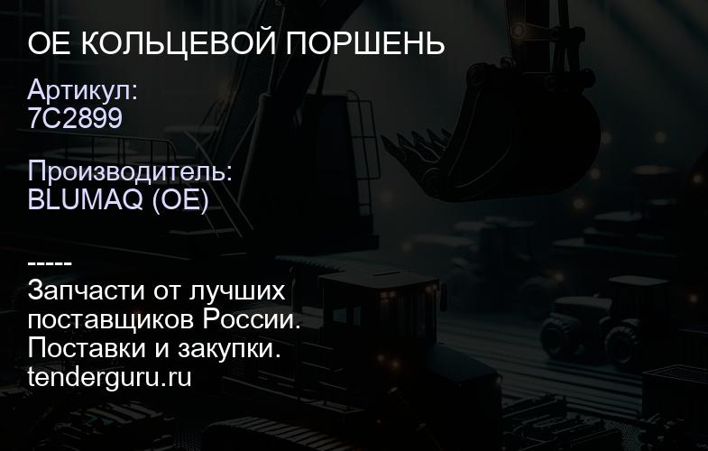 7C2899 OE КОЛЬЦЕВОЙ ПОРШЕНЬ | купить запчасти