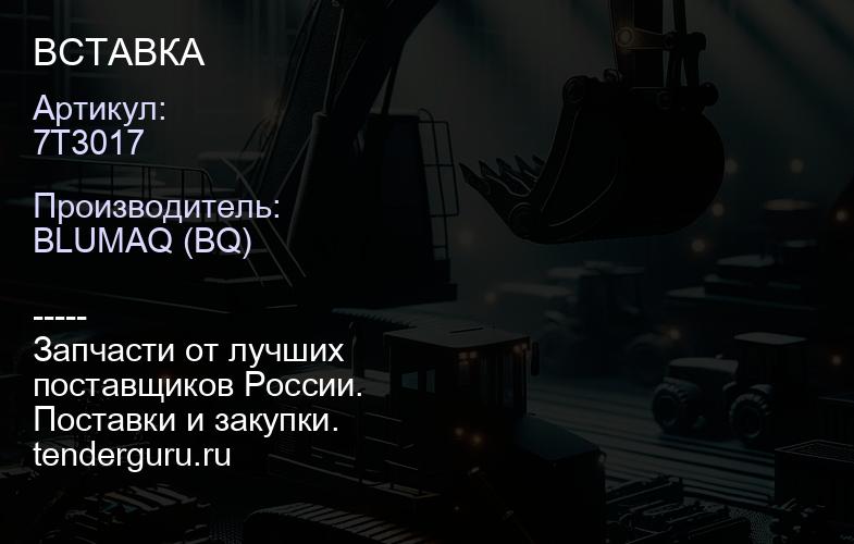 7T3017 ВСТАВКА | купить запчасти