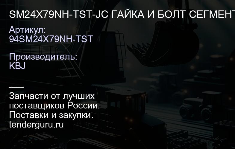 SM24X79NH-TST-JC ГАЙКА И БОЛТ СЕГМЕНТНЫЕ | купить запчасти