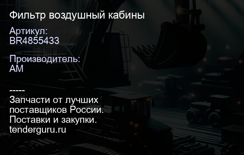 BR4855433 BR4855433 Фильтр воздушный кабины | купить запчасти