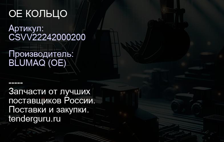 CSVV22242000200 OE КОЛЬЦО | купить запчасти