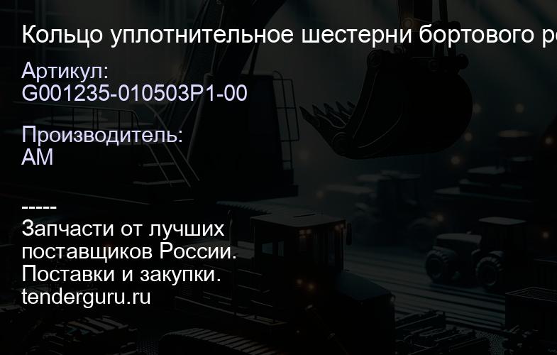 G001235-010503P1-00 Кольцо уплотнительное шестерни бортового редуктора HC CPCD50-70 2014- | купить запчасти