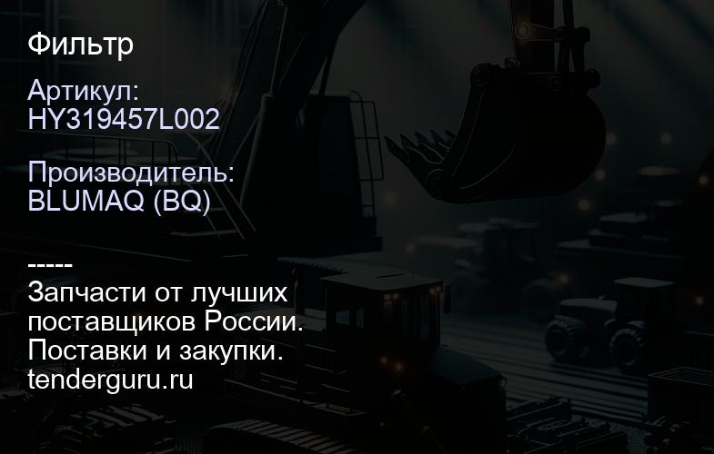 HY319457L002 Фильтр | купить запчасти