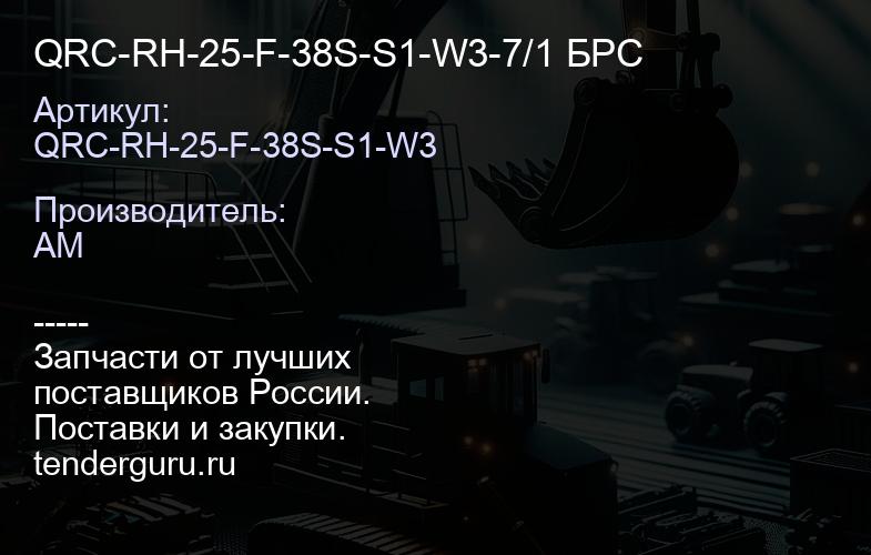 QRC-RH-25-F-38S-S1-W3-7/1 БРС | купить запчасти