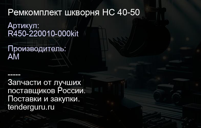 R450-220010-000kit Ремкомплект шкворня HC 40-50 | купить запчасти