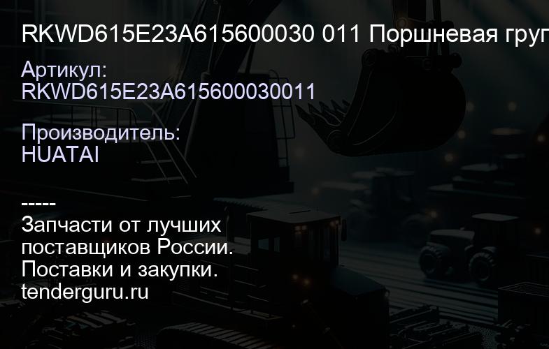 RKWD615E23A615600030 011 Поршневая группа WD615 Евро2 3A качество Huatai 615600030011 | купить запчасти