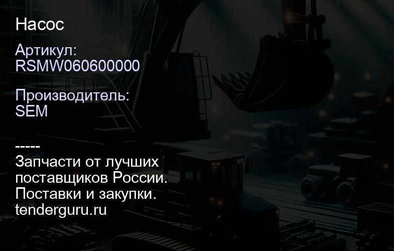 RSMW060600000 Насос | купить запчасти