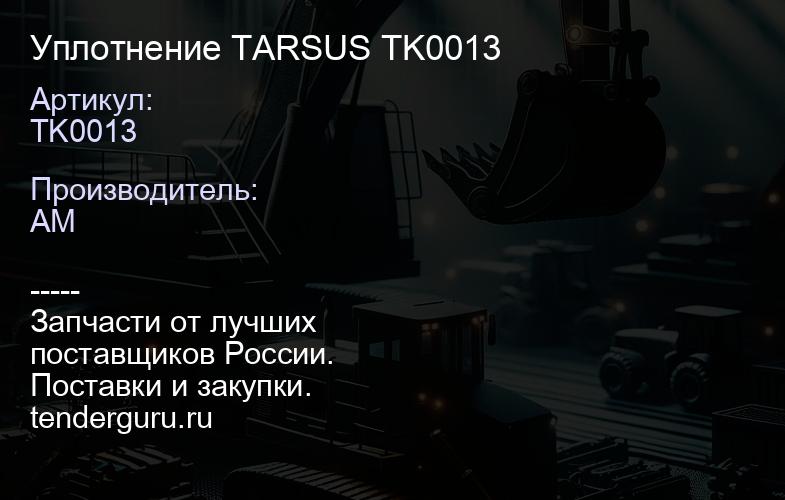 Уплотнение TARSUS TK0013 | купить запчасти
