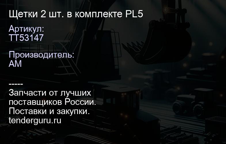TT53147 Щетки 2 шт. в комплекте PL5 | купить запчасти