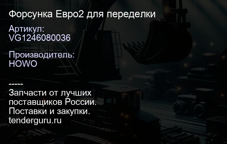 VG1246080036 Форсунка Евро2 для переделки | купить запчасти