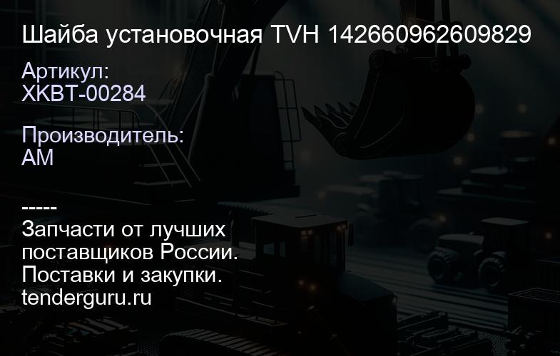 XKBT-00284 Шайба установочная TVH 142660962609829 | купить запчасти